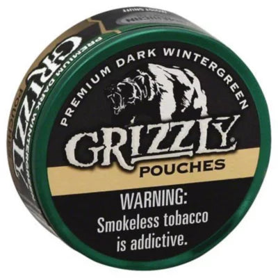 GRIZZLY WINTER GREEN POUCH 5 CANS