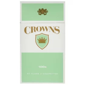 CROWNS 100'S BOX GREEN CIGARETTES