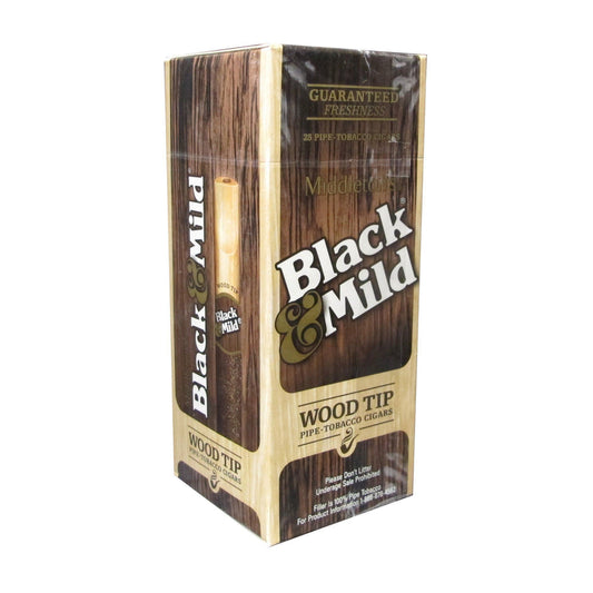 BLACK & MILD WOOD TIP 25 CT
