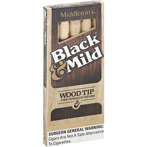 BLACK & MILD 5 PK WOOD TIP