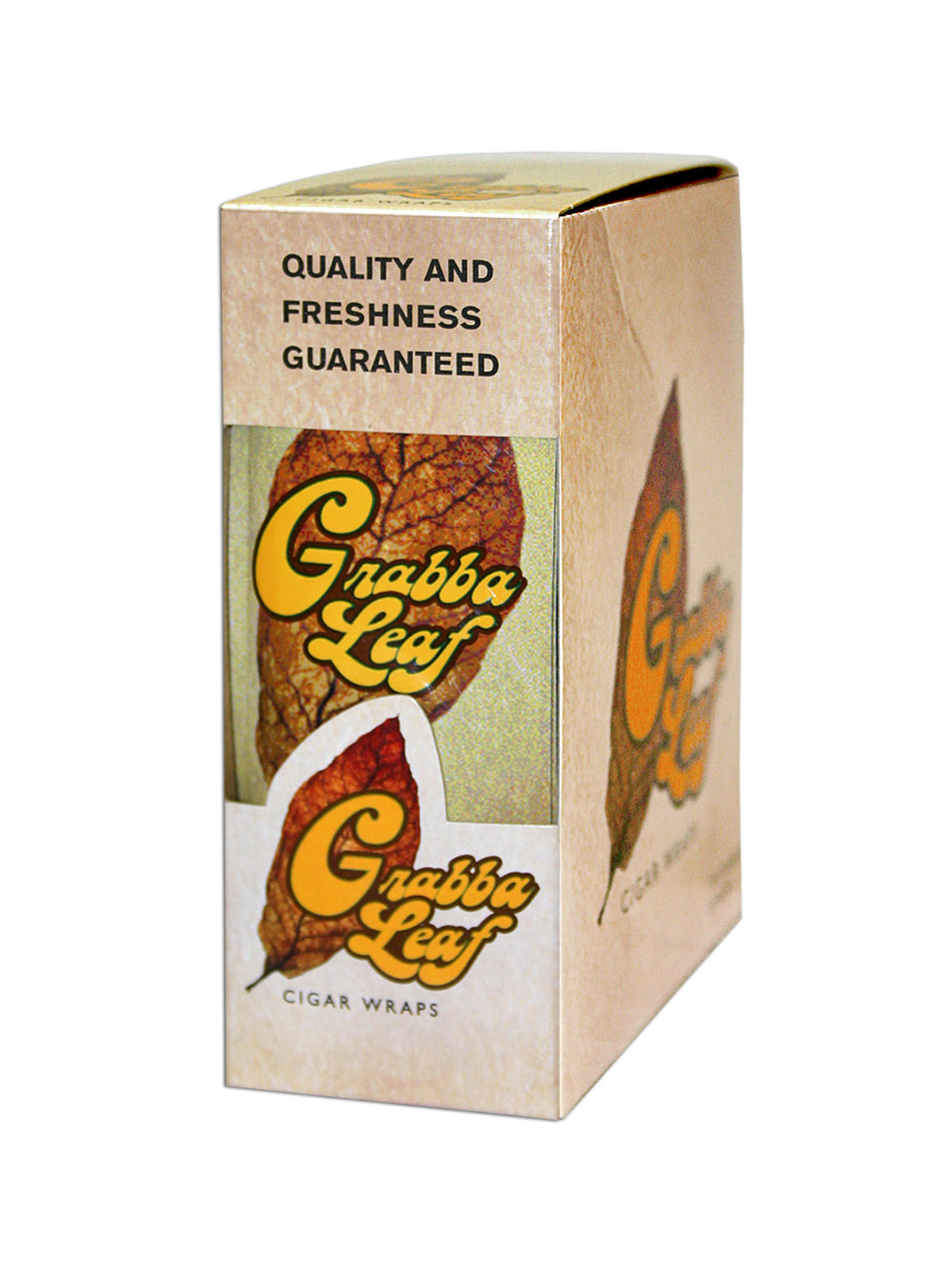 Grabba Leaf Cigar Wraps, Whole-Leaf, Yellow, 10 ct