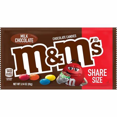 M&M's SHARE SIZE