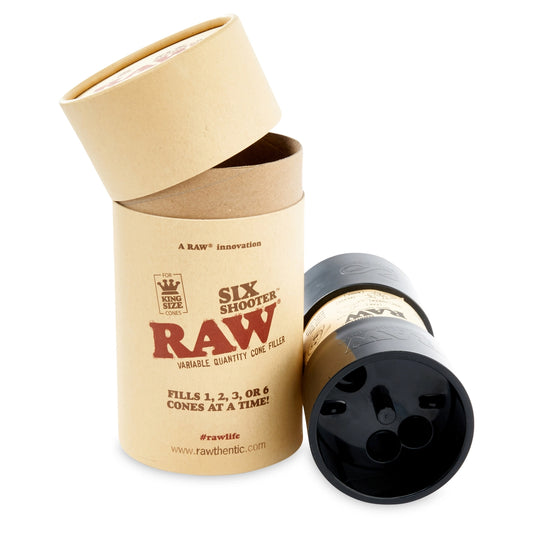 RAW KING SIZE CONES SIX SHOOTER
