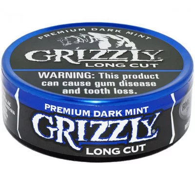 GRIZZLY LONG CUT  DARK MINT 5 CANS