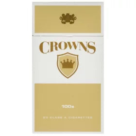 CROWNS 100'S BOX GOLD CIGARETTES