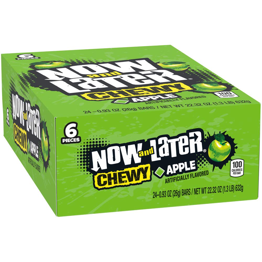 NOW AND LATER CHEWY APPLE 24 CT