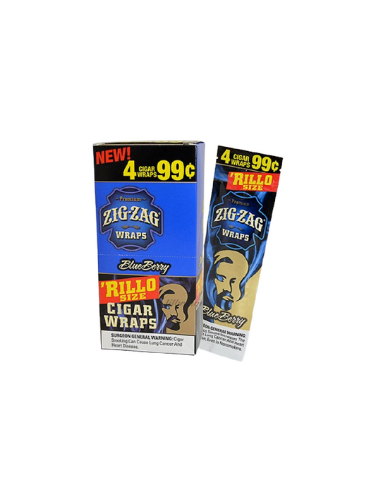 ZIG ZAG 4 FOR $0.99 RILLO BLUEBERRY 15/4 PK 60 CT
