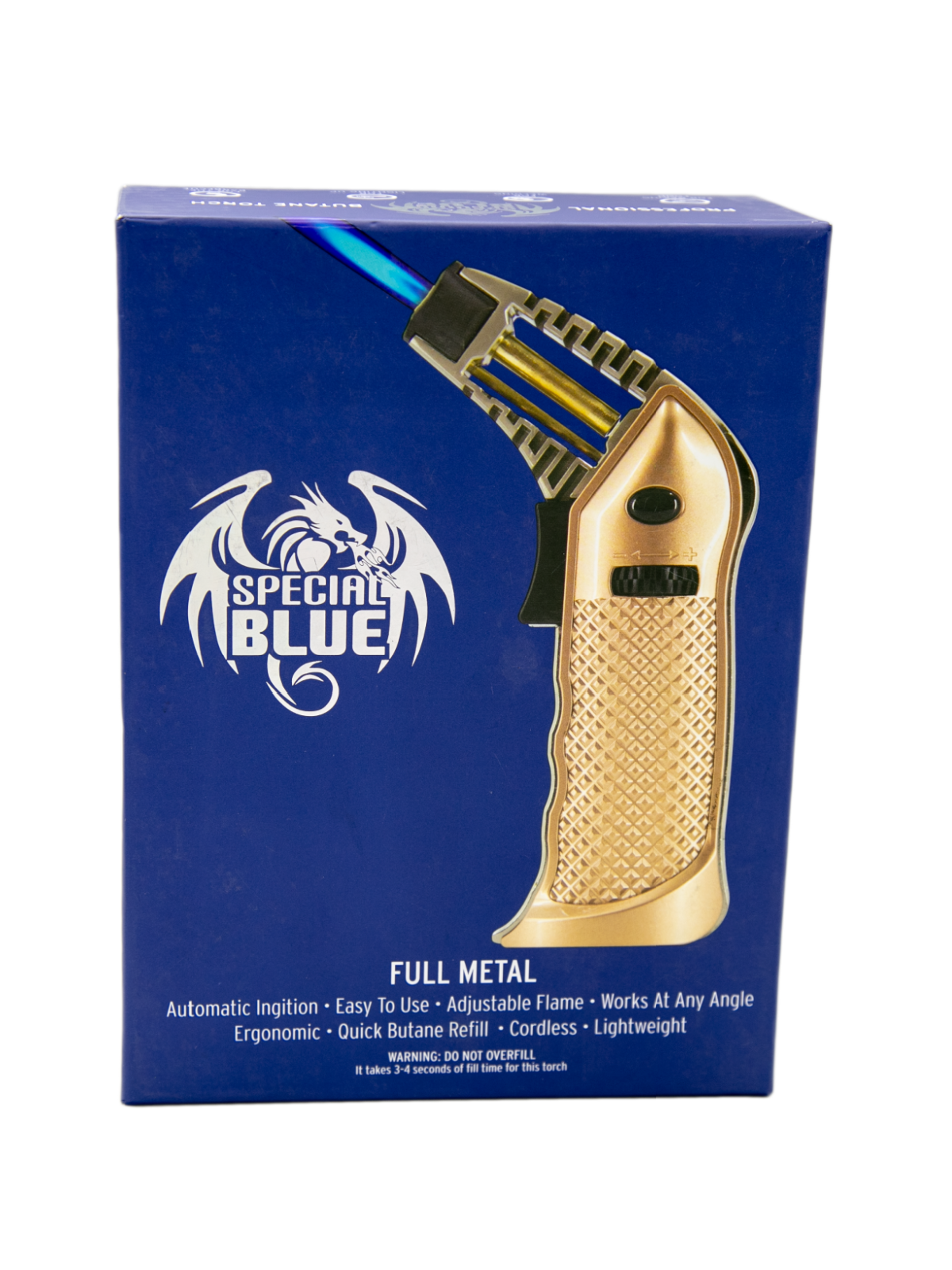 SPECIAL BLUE FULL METAL TORCH GOLD 1 CT