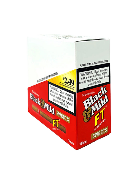 BLACK & MILD SWEET FILTER TIPS $2.49