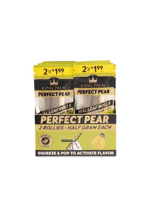 KING PALM 2 FOR $1.99 ROLLIES PERFECT PEAR 20 CT DISPLAY