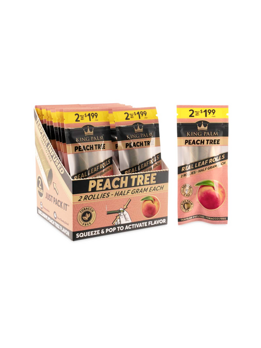 KING PALM 2 FOR $1.99 ROLLIES PEACH TREE 20 CT DISPLAY